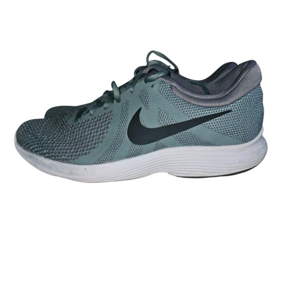 NIke Revolution 4 Mens 10.5 Green Athletic Shoes Running Jogging Walking - Picture 3 of 8